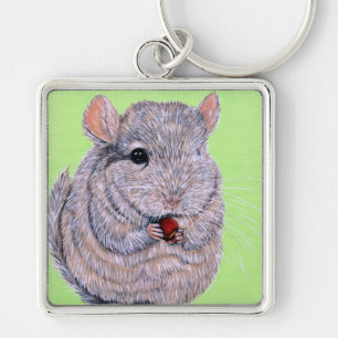 Porte-clés Porte - clé de la peinture de Chinchilla