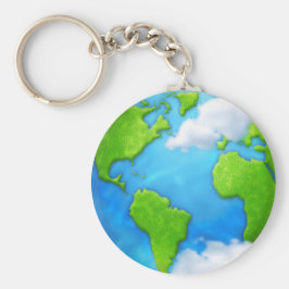 Porte-clés Porte - clé de la planète Terre et des nuages