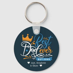 Porte-clés Porte - clé de la typographie du meilleur père