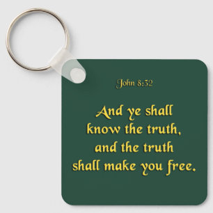 Porte-clés Porte - clé de la vérité - Jean 8:32