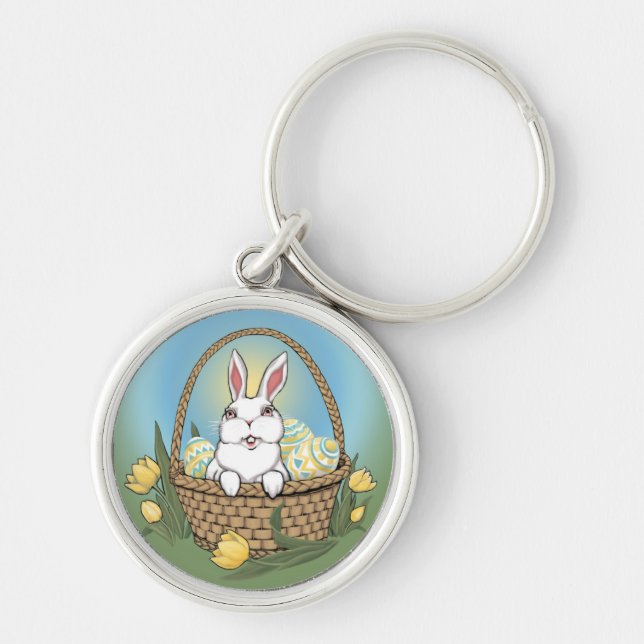 Porte-clés Porte - clé de lapin de Pâques fêtes de Pâques (Devant)