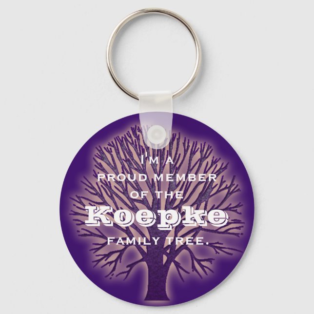 Porte-clés Porte - clé de l'arbre familial "Membre fier" (Recto)