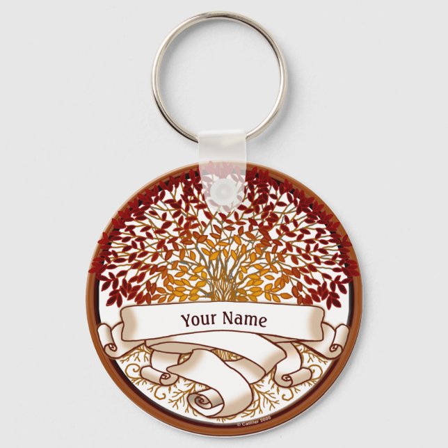 Porte-clés Porte - clé de l'arbre généalogique de la famille  (Recto)