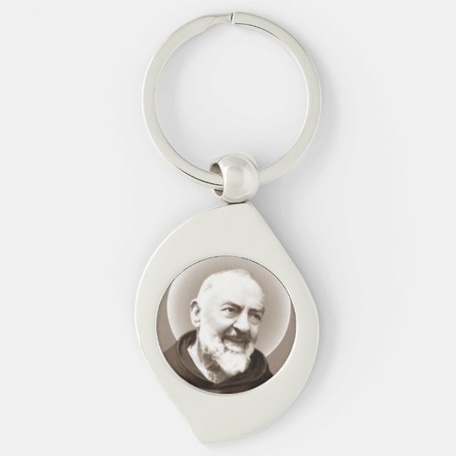 Porte-clés Porte - clé de l'aumônier Pio de saint (Devant)