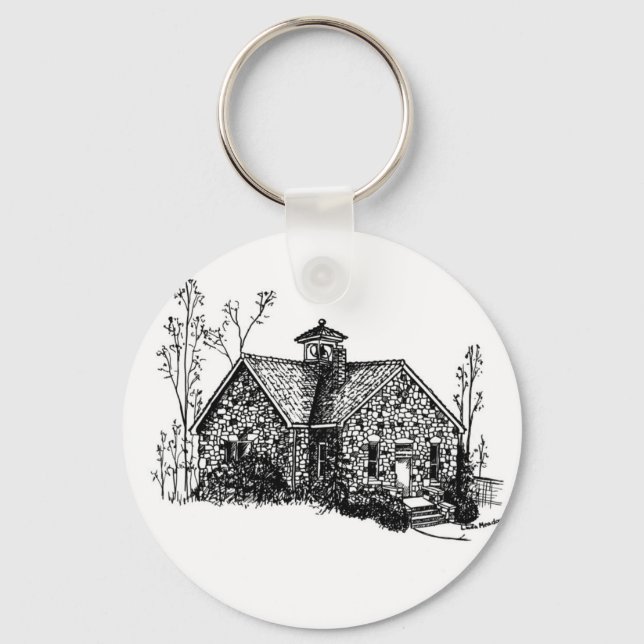 Porte-clés Porte - clé de l'école de pierre (Recto)