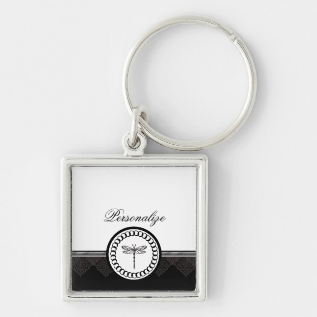 Porte-clés Porte - clé de l'Emblème de libellules d'ébène (Devant)