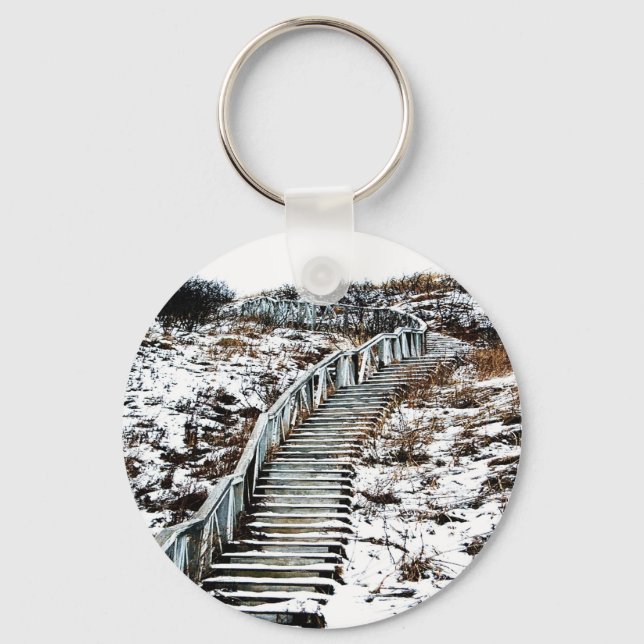 Porte-clés Porte - clé de l'escalier neigeux (Recto)