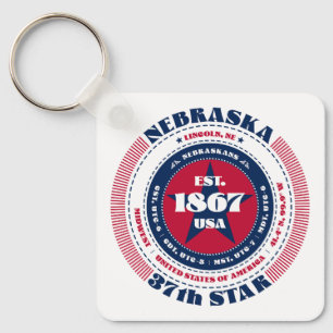 Porte-clés Porte - clé de l'État du Nebraska