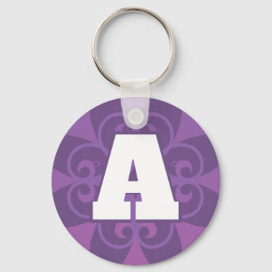 Porte-clés Porte - clé de lettre initiale Design élégant