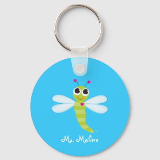 Porte-clés Porte - clé de libellule mignon - Personnalisé