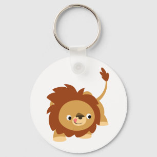 Porte-clés Porte - clé de Lion de caricature Spright mignon