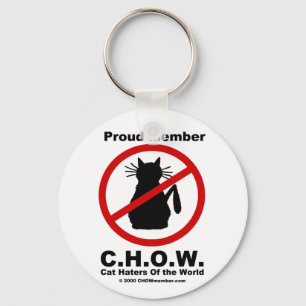 Porte-clés Porte - clé de logo de haineux de chat