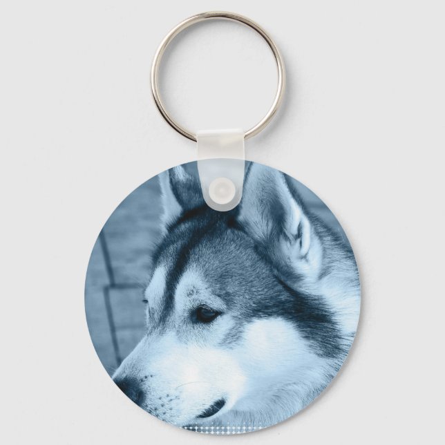 Porte-clés Porte - clé de malamute en Alaska (Recto)
