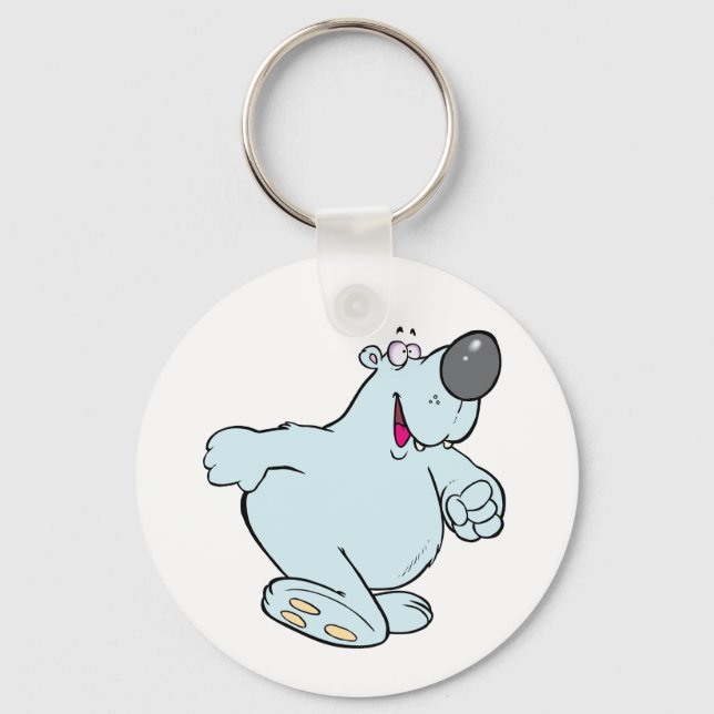 Porte-clés Porte - clé de marche de l'ours polaire (Recto)
