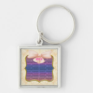 Porte-clés Porte - clé de Mariage de Bow rose