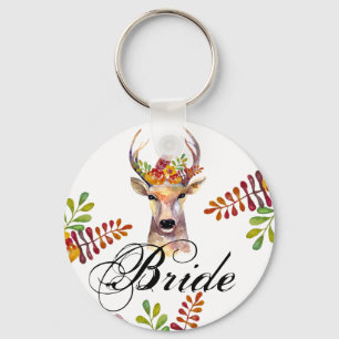 Porte-clés Porte - clé de mariée boho cerf Buck Head Browning