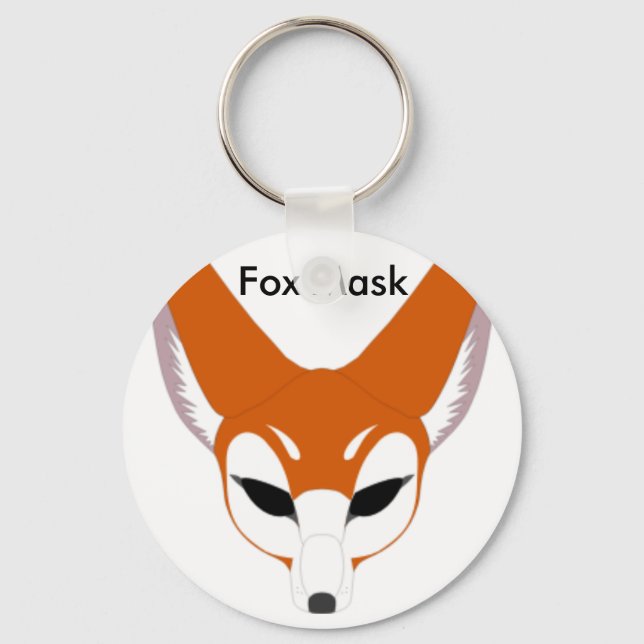 Porte-clés Porte - clé de masque Orange Fox (Recto)