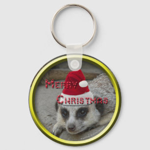 Porte-clés Porte - clé de Meerkat Xmas