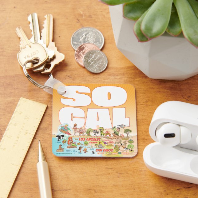 Porte-clés Porte - clé de métal SoCal (Bureau)