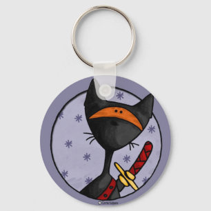 Porte-clés porte - clé de minou de ninja