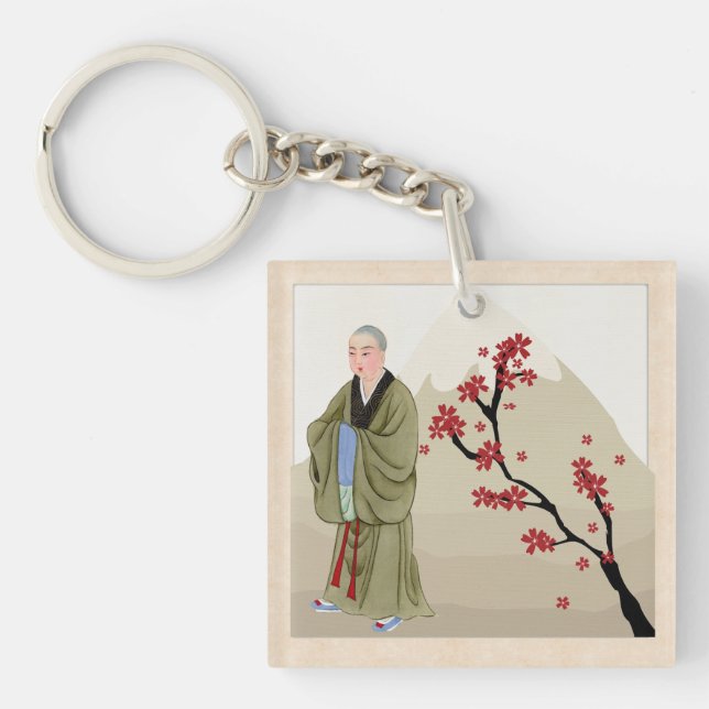 Porte-clés Porte - clé de moine bouddhiste (Devant)