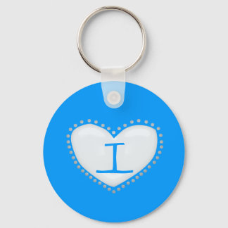 Porte-clés Porte - clé de monogramme cardiaque