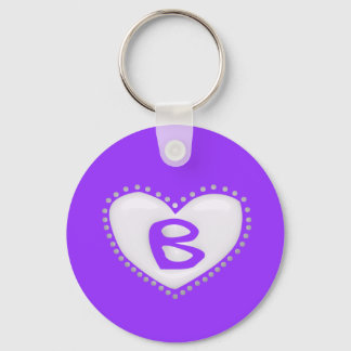 Porte-clés Porte - clé de monogramme cardiaque