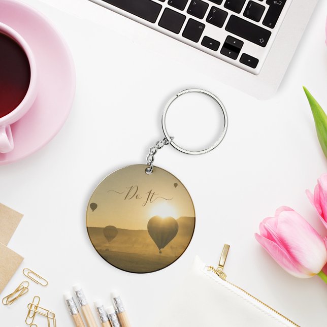 Porte-clés Porte - clé de montgolfières dans le ciel (Hot air balloons in the sky keychain)