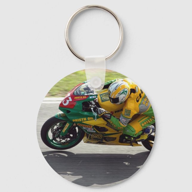 Porte-clés Porte - clé de moto de course (Recto)