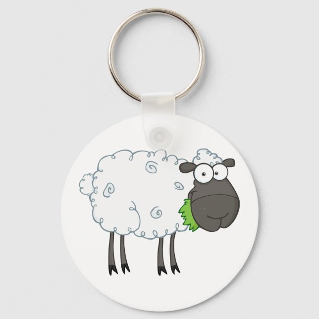 Porte-clés Porte - clé de mouton laineux (Recto)