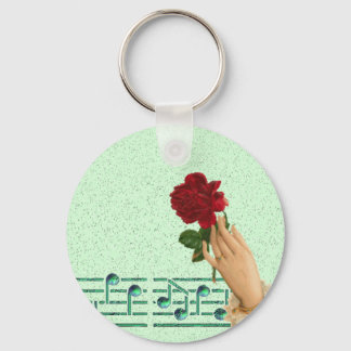 Porte-clés Porte - clé de musique de fleurs