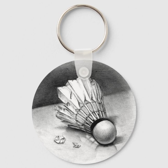 Porte-clés porte - clé de navette de badminton (Recto)