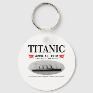 Porte-clés Porte - clé de navire fantôme Titanic (Arrondi)