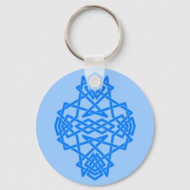Porte-clés Porte - clé de noeud bleu (Recto)