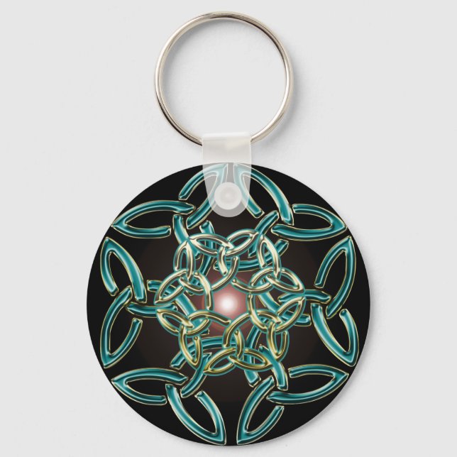 Porte-clés Porte - clé de noeud Cercle Triquetra (Recto)