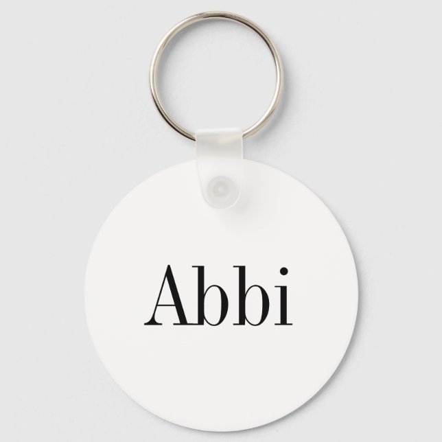 Porte-clés Porte - clé de nom d'abbi (Recto)