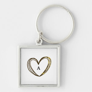 PORTE-CLÉS PORTE - CLÉ DE NOM DE COEUR CUT