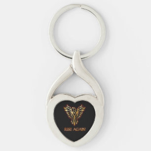 Porte-clés Porte - clé de nouveau tordu de coeur de hausse
