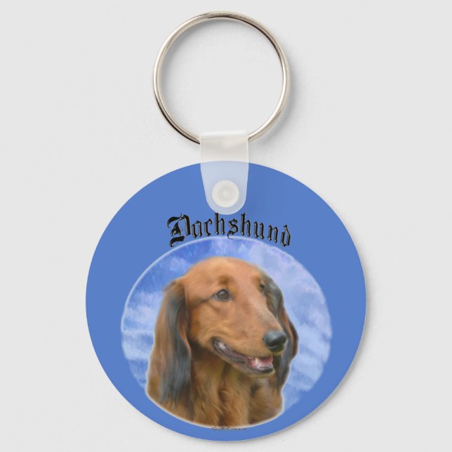 Porte-clés Porte - clé de nuages Dachshund (Recto)