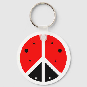 Porte-clés Porte - clé de paix de coccinelle