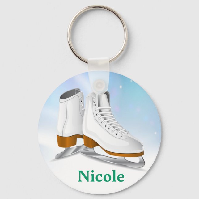 Porte-clés Porte - clé de patins sur glace (Recto)