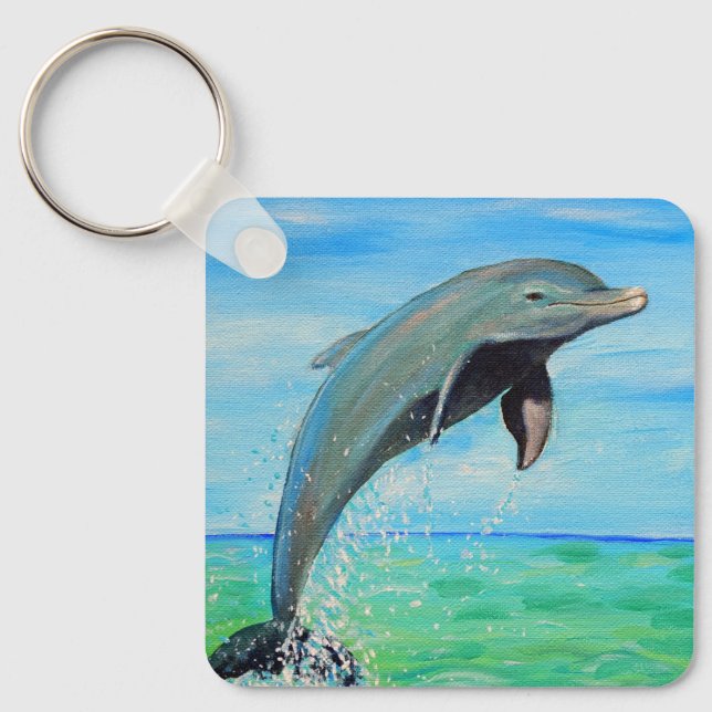 Porte-clés Porte - clé de peinture dauphin (Recto)