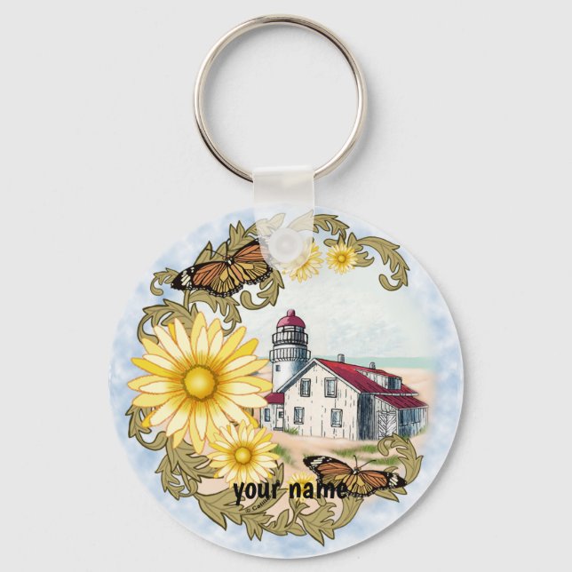Porte-clés Porte - clé de phare papillon (Recto)
