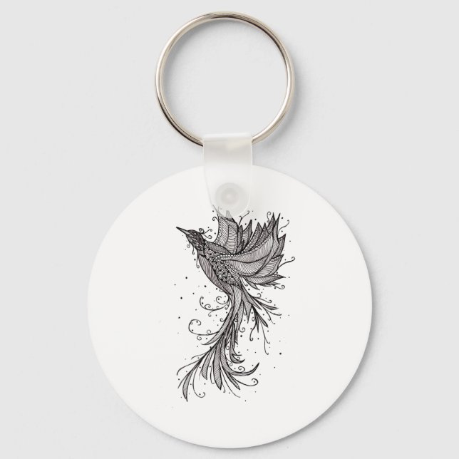 Porte-clés Porte - clé de Phoenix Lineart (Recto)