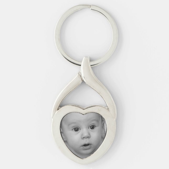 Porte-clés Porte - clé de photo de coeur (Devant)