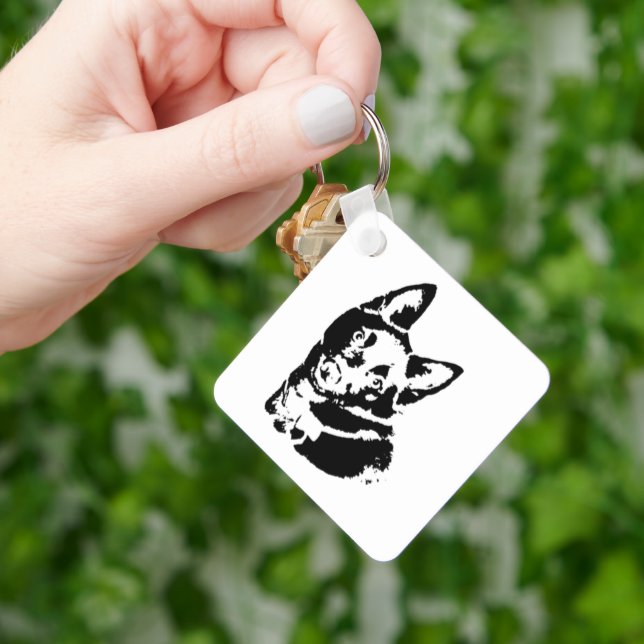 Porte-clés Porte - clé de photos Schipperke (main)