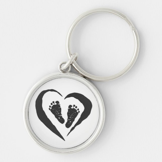 Porte-clés Porte - clé de pieds de bébé (Devant)