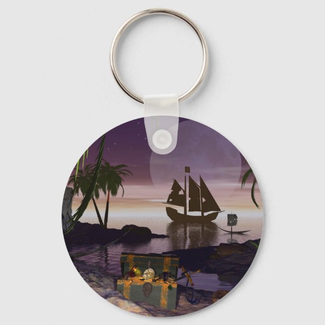 Porte-clés Porte - clé de Pirate Island (Recto)