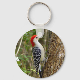 Porte-clés Porte - clé de pivert gonflé par rouge