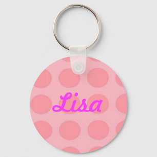 Porte-clés Porte - clé de point rose personnalisé